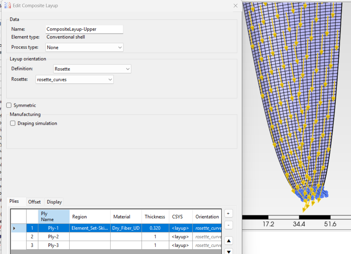 PrePoMax Composites Modeler: composite blade model